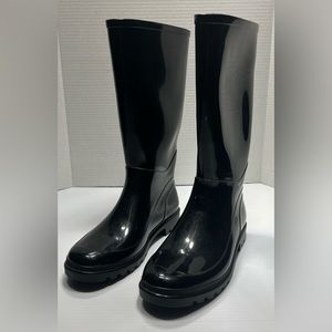 Napa Flex Black Rubber Boots Rain Boots Snow Galoshes Size 8